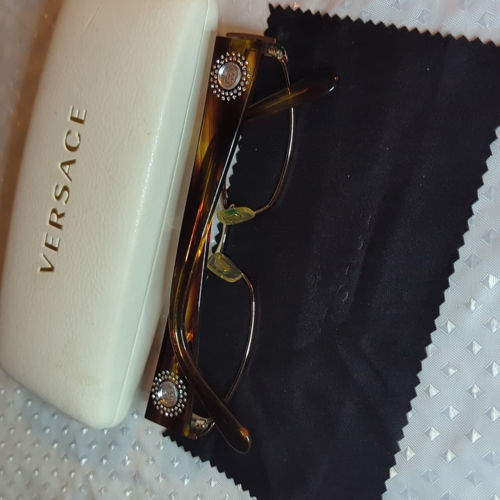 Versace Brown Gradient Tiger Mirror Frames Glasses RX - Sunglasses - Picture 2 of 11